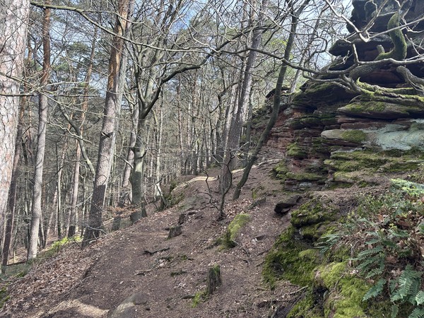 Entlang des Felsenpfades